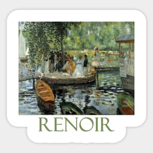 La Grenouillère by Pierre Auguste Renoir Sticker